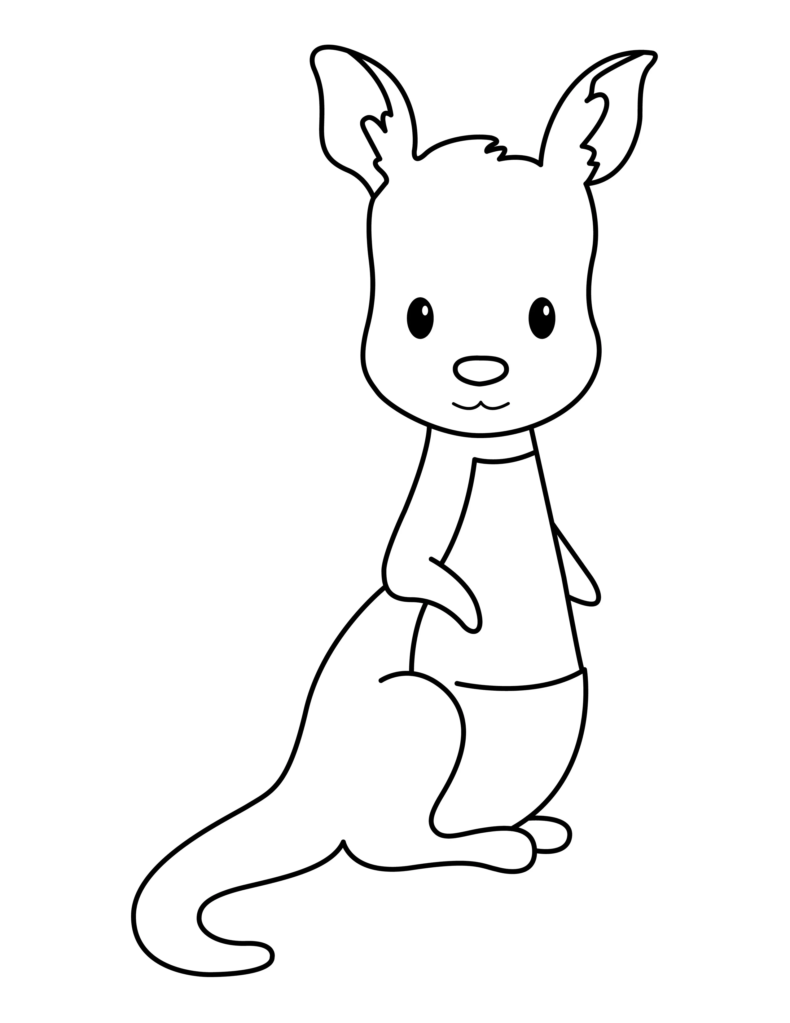 Kangaroo printable