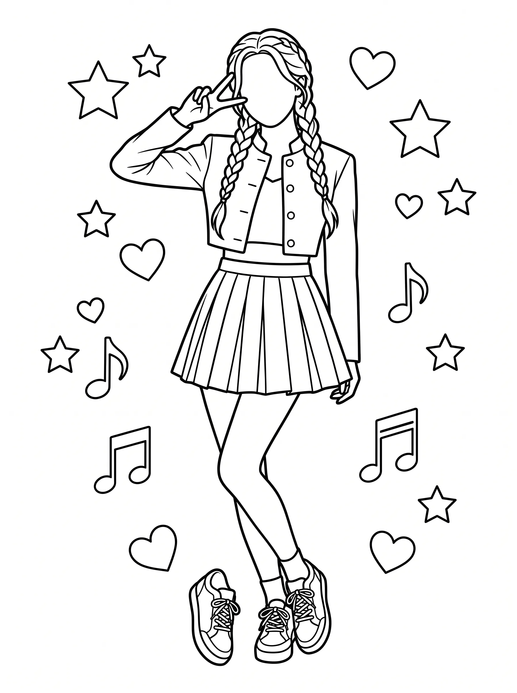 Katseye Idol Peace Sign Pose printable