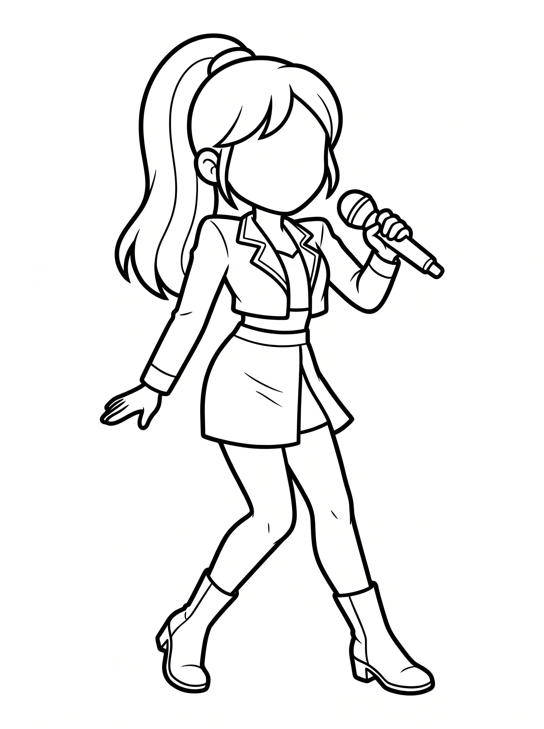Katseye Idol Singing Pose printable