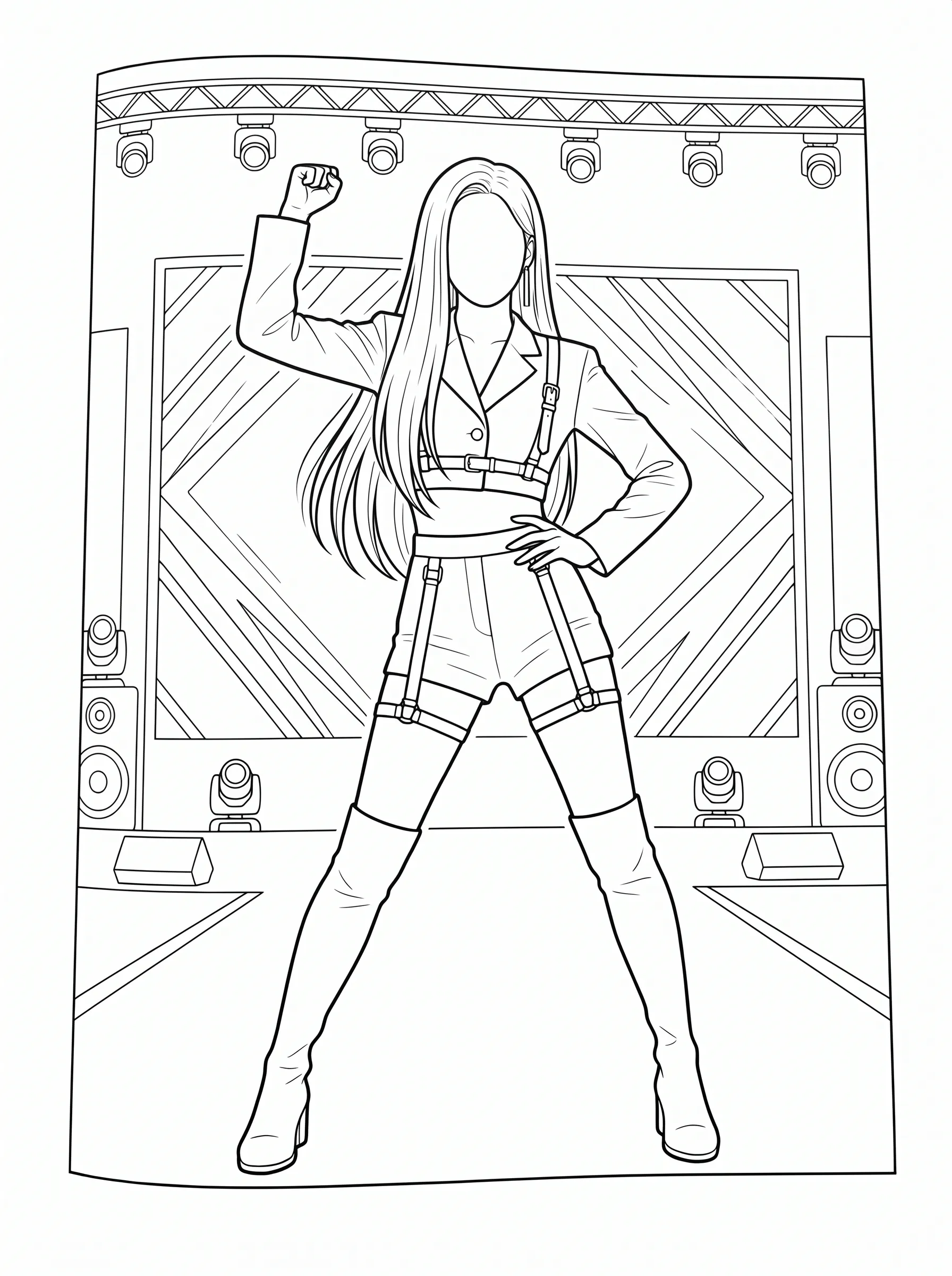 Katseye Idol Stage Pose printable