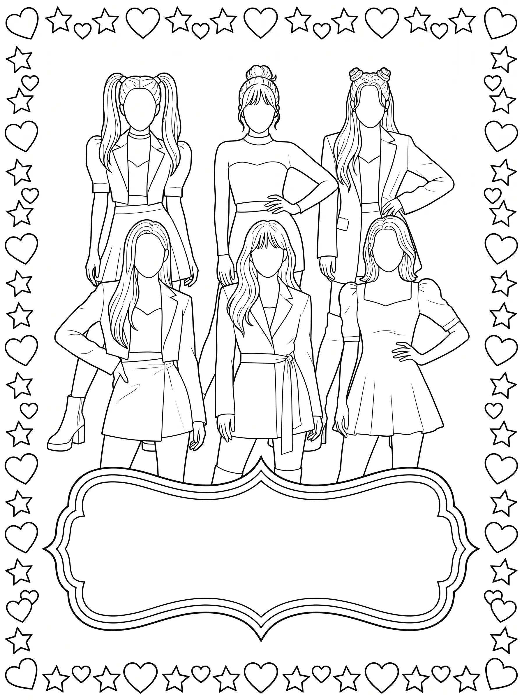 Katseye Idols Poster Pose Banner printable