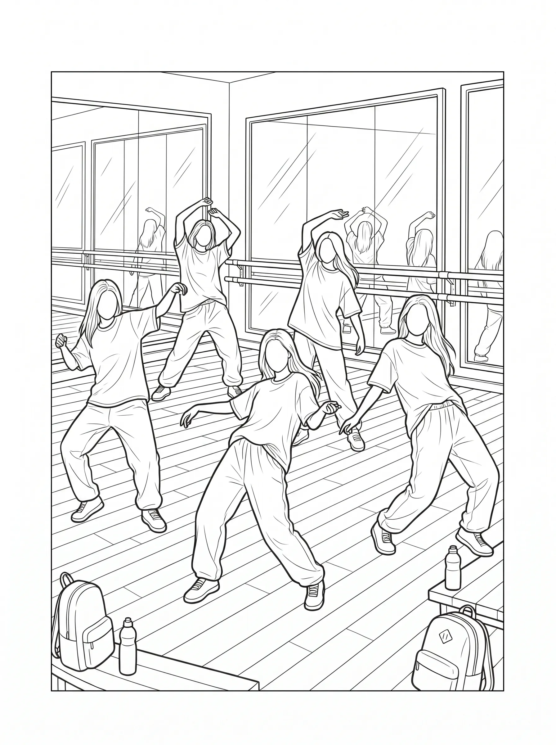 Katseye Idols Practicing Dance printable