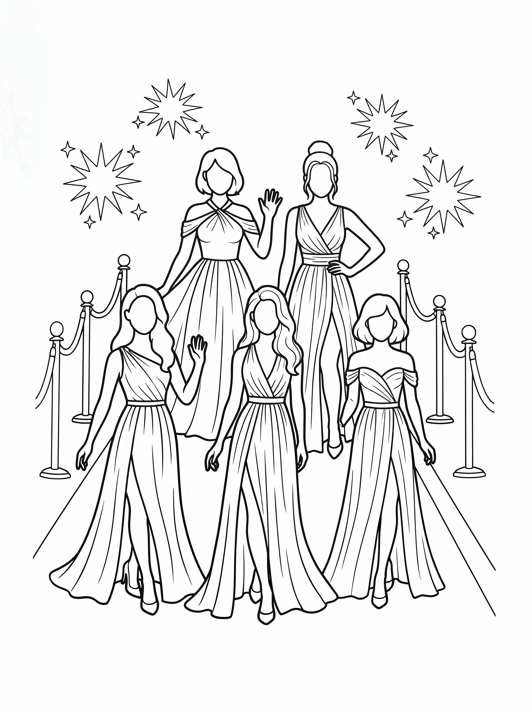 Katseye Idols Walking Red Carpet printable