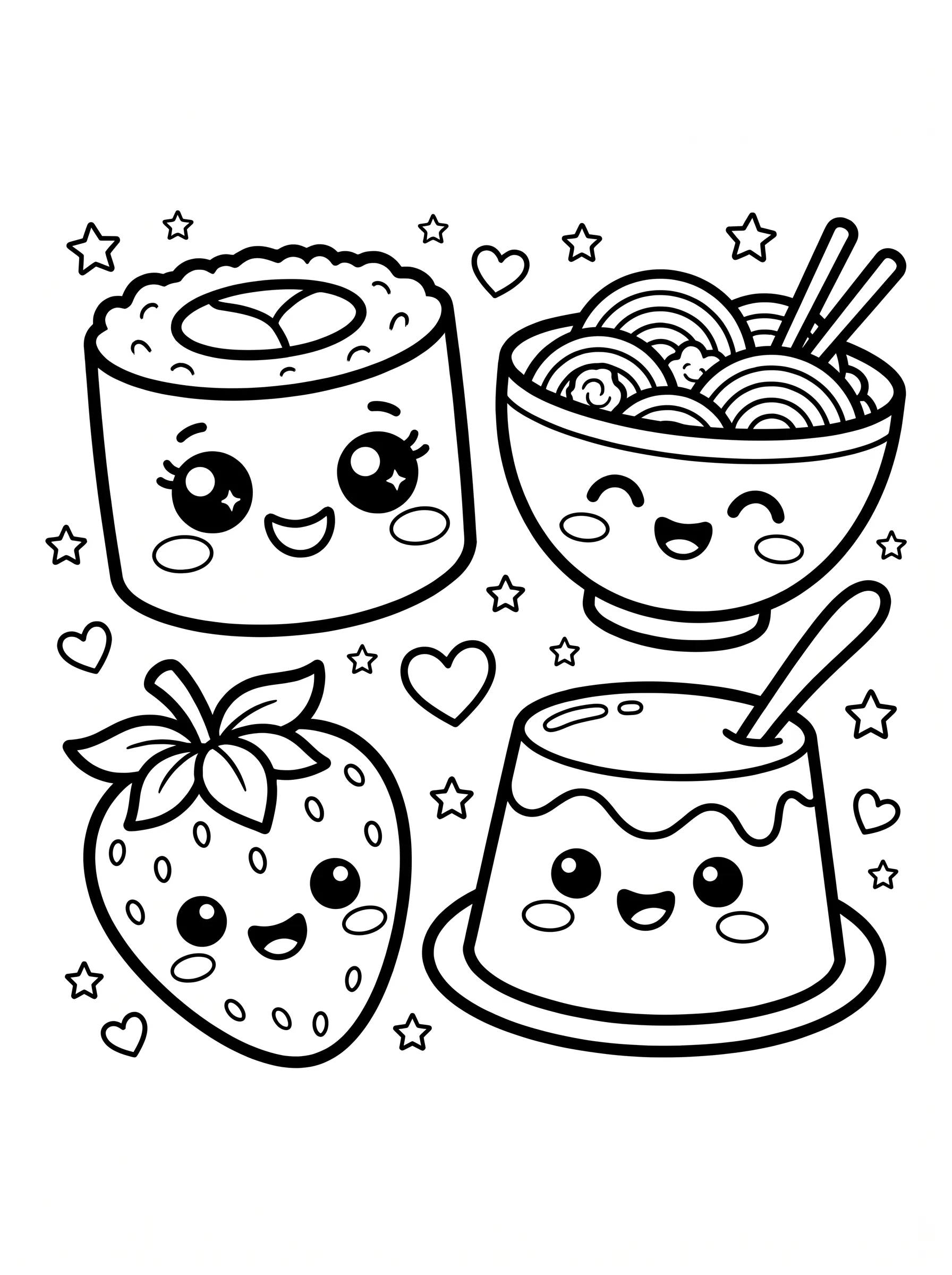 Kawaii Food printable