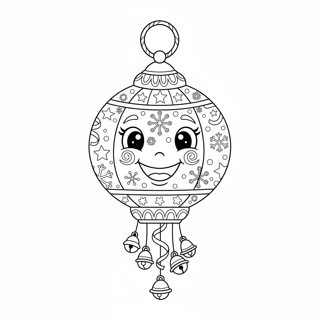 Lantern coloring page