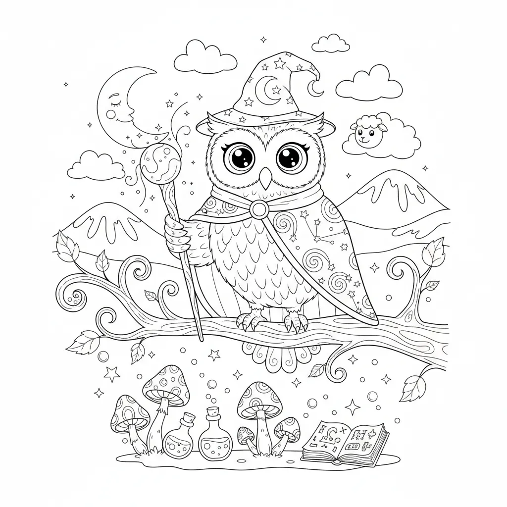 Magic Owl printable