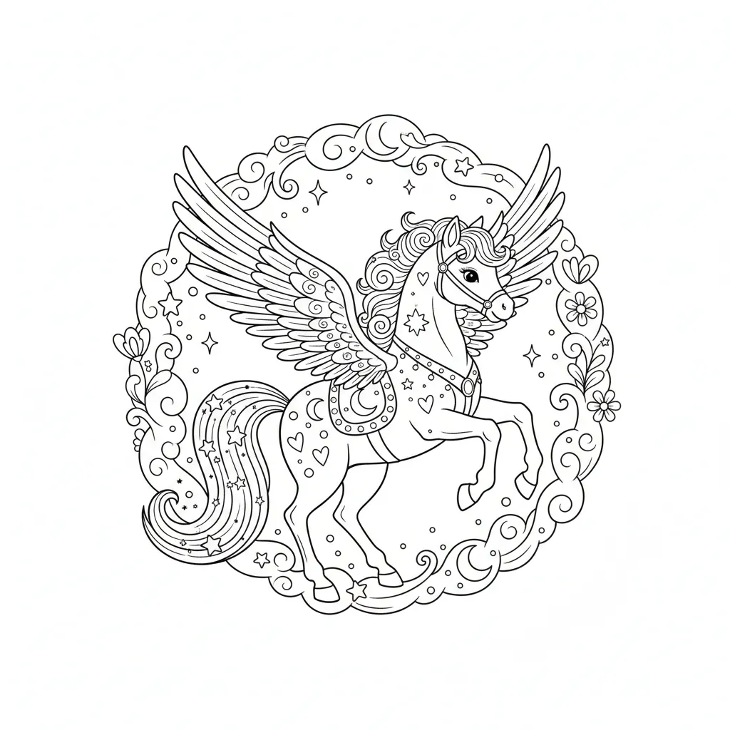 Magic Pegasus printable