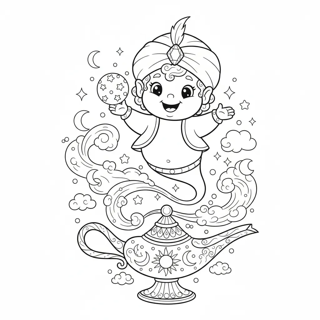 Magical Genie printable