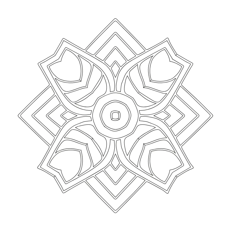 Mandala Coloring Page 1 printable