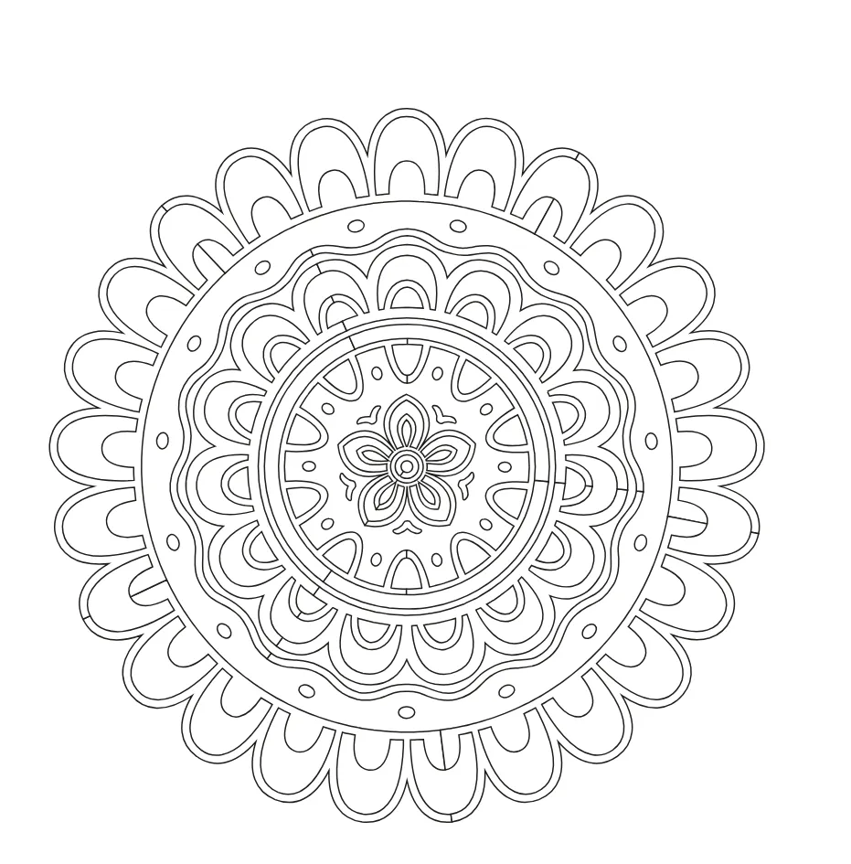 Mandala Coloring Page 12 coloring page