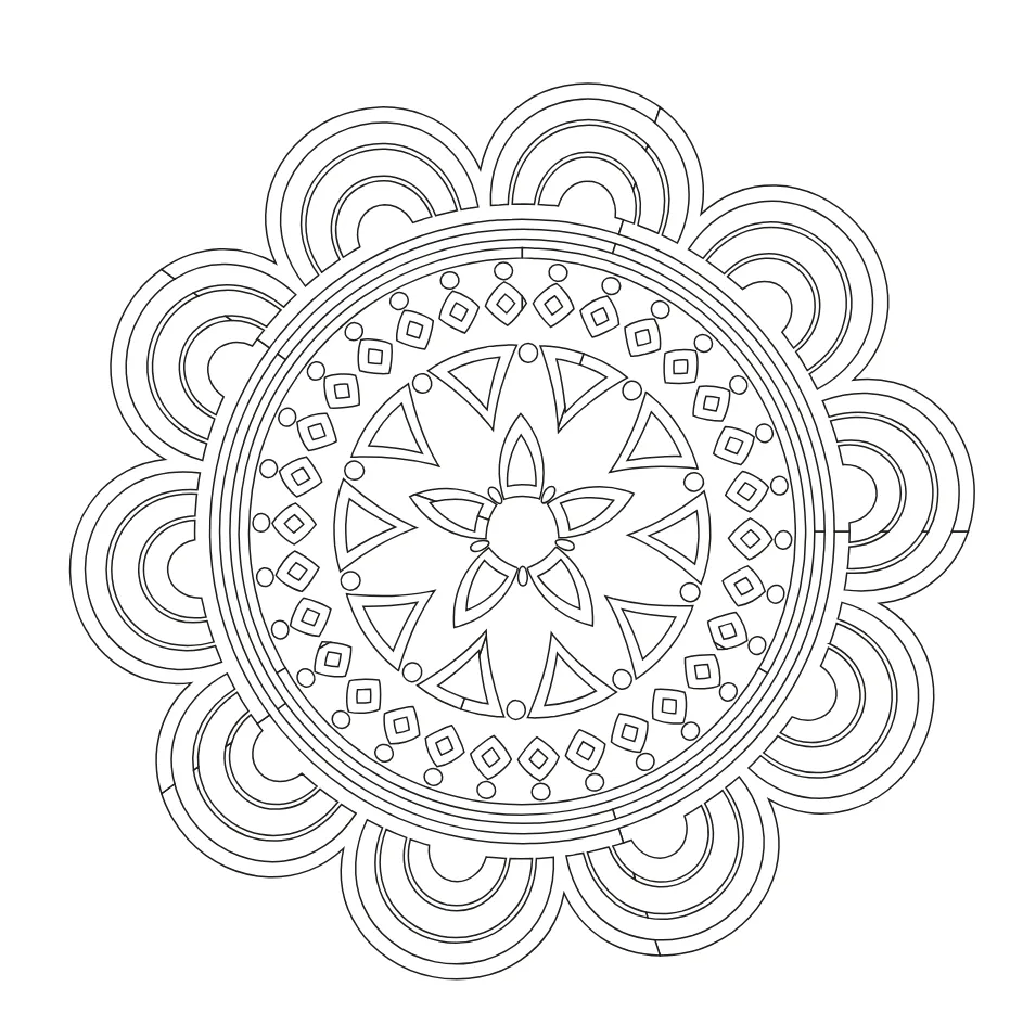 Mandala Coloring Page 19 coloring page