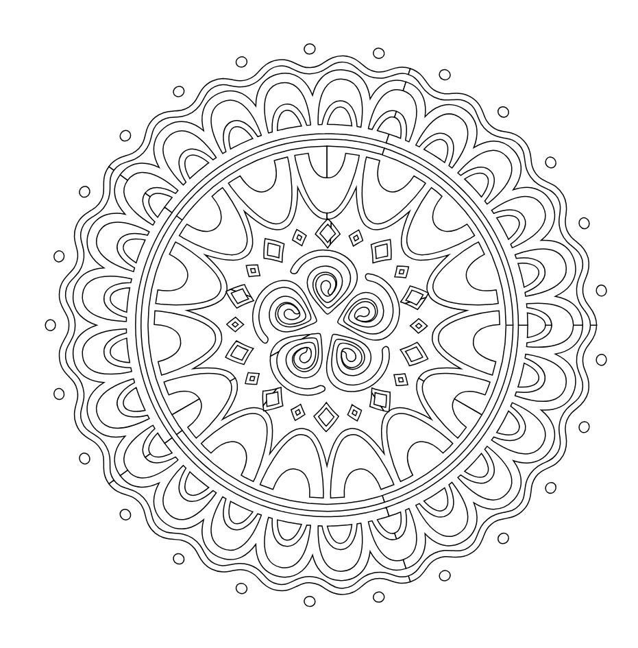 Mandala Coloring Page 32 coloring page