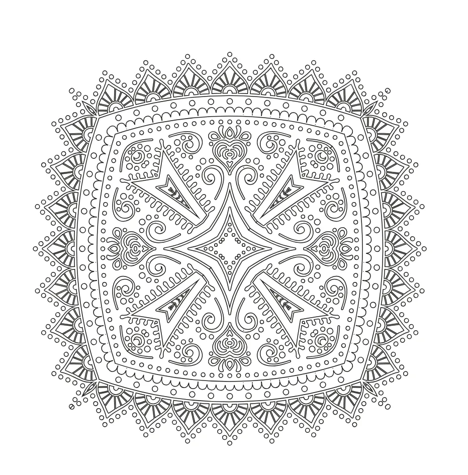 Mandala Coloring Page 34 printable