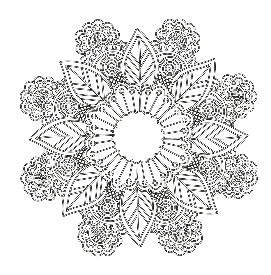 Mandala Coloring Page 37 printable