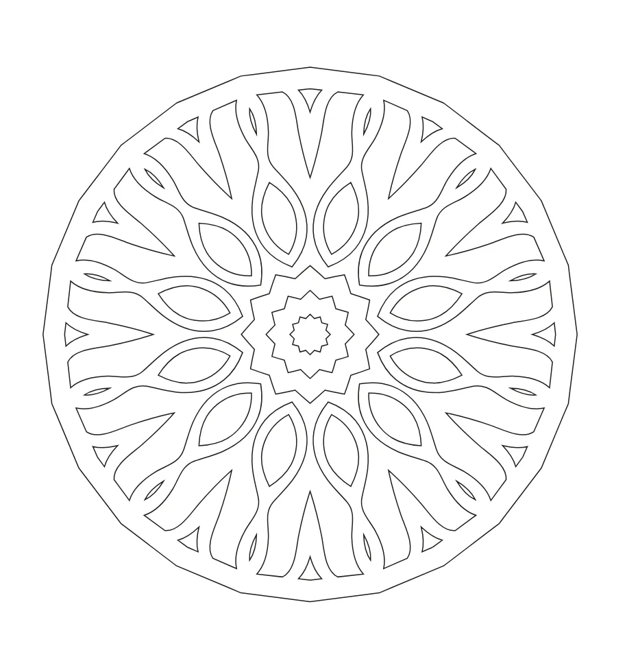 Mandala Coloring Page 4 coloring page