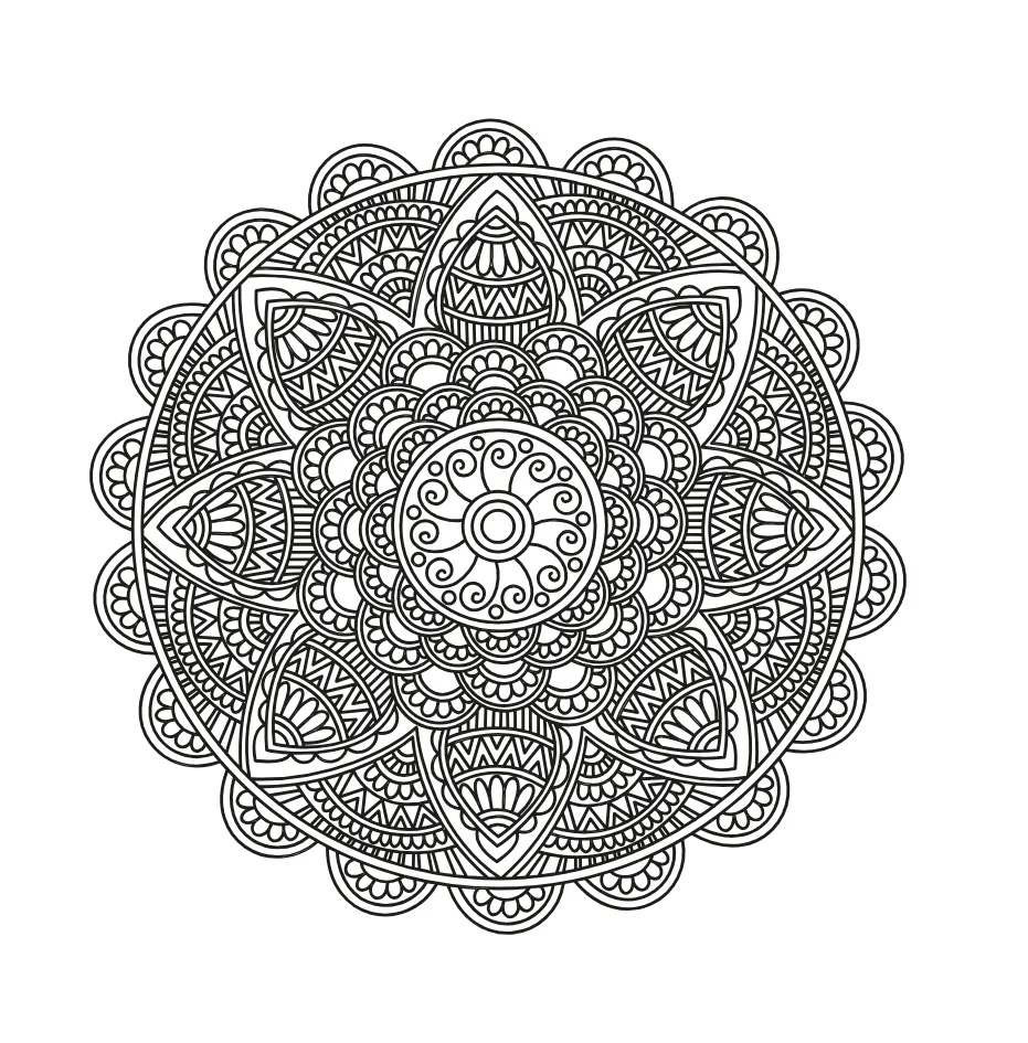 Mandala Coloring Page 48 printable