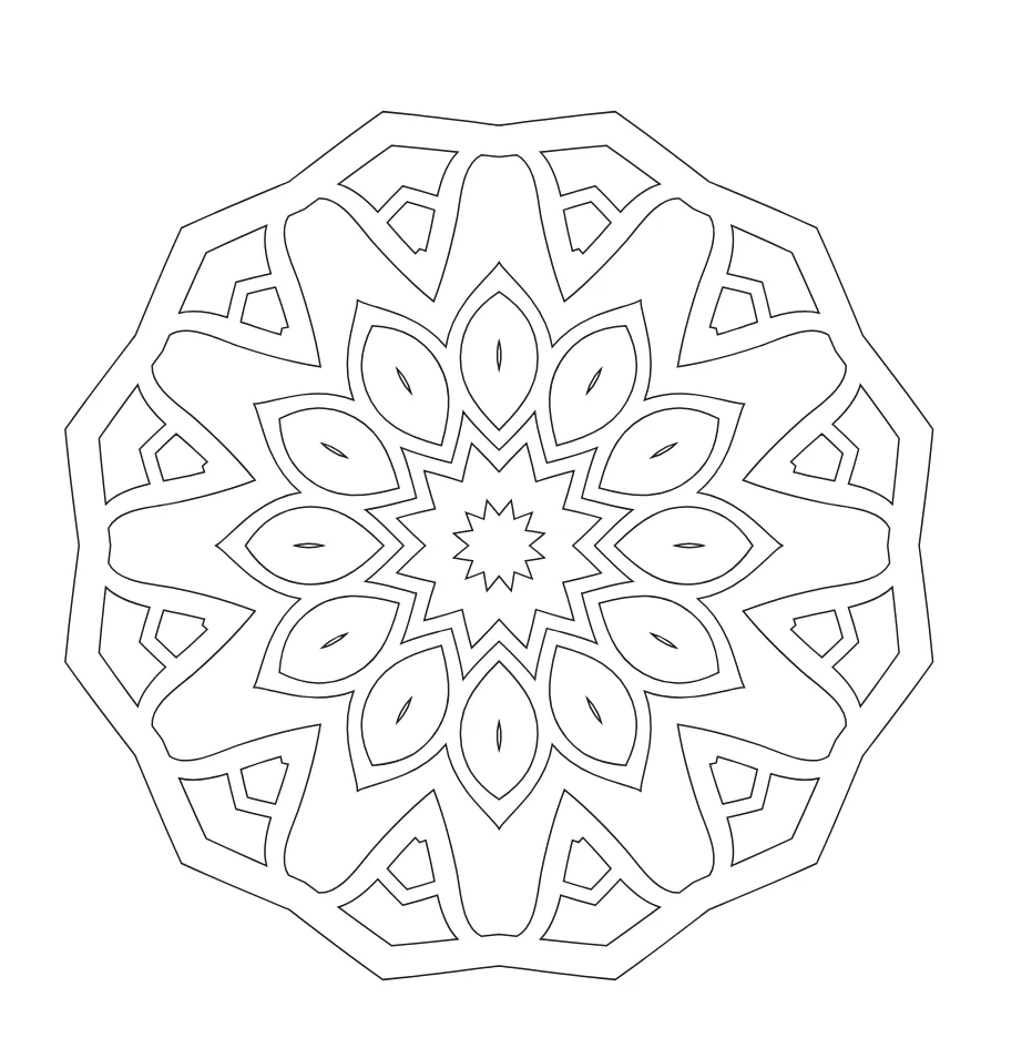 Mandala Coloring Page 6 coloring page