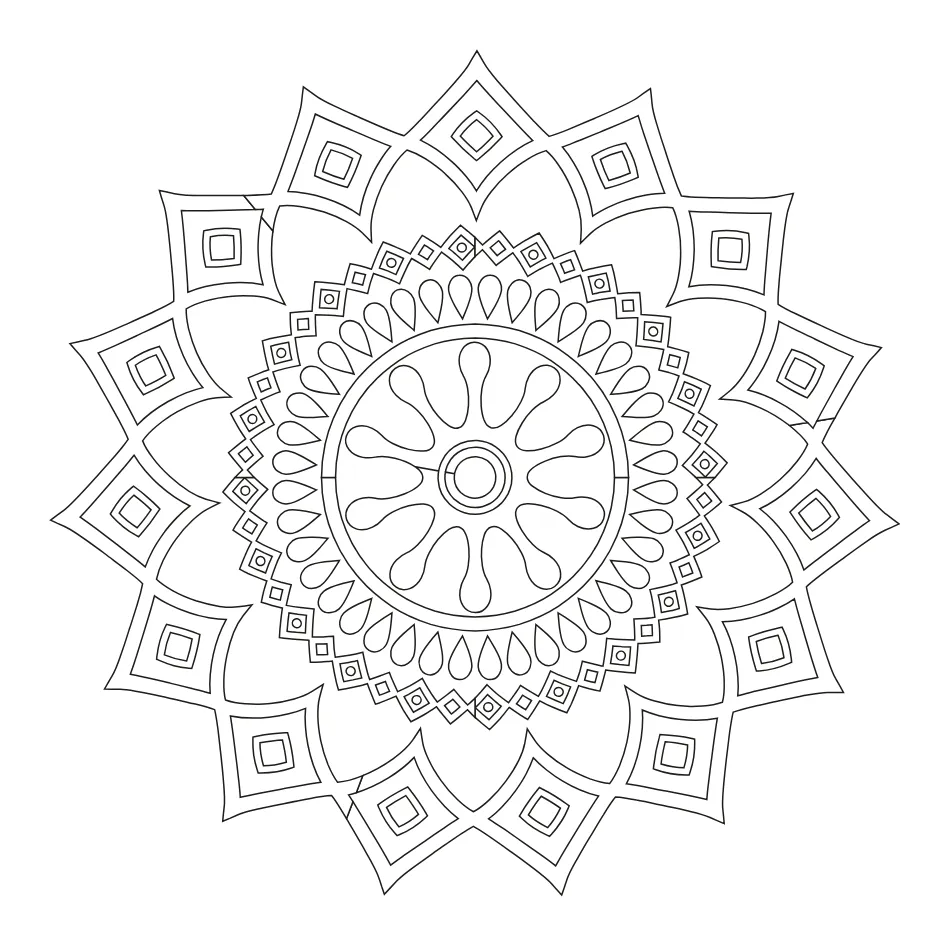 Mandala Coloring Page 9 coloring page