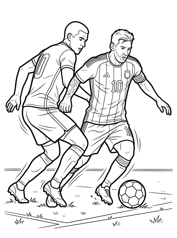 Messi in Play printable