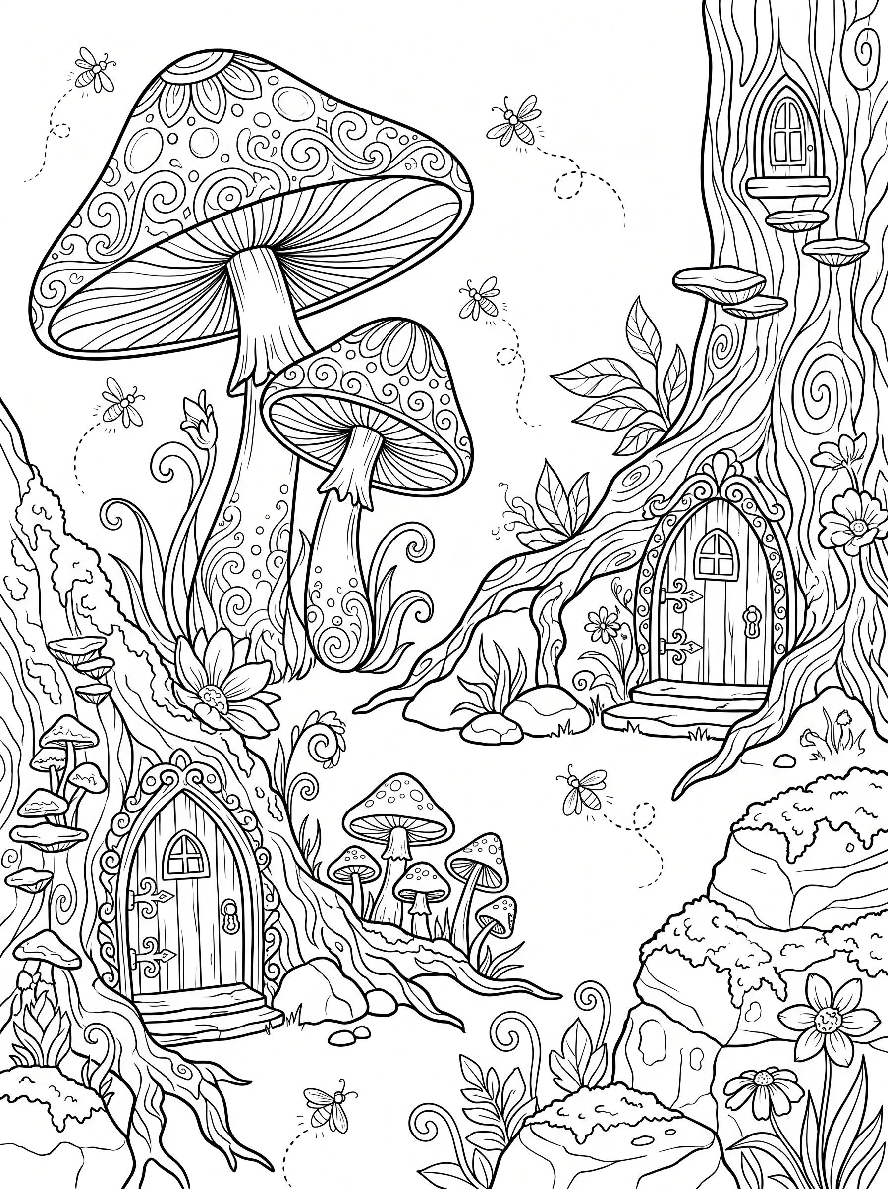 Mushroom Fairy Garden printable