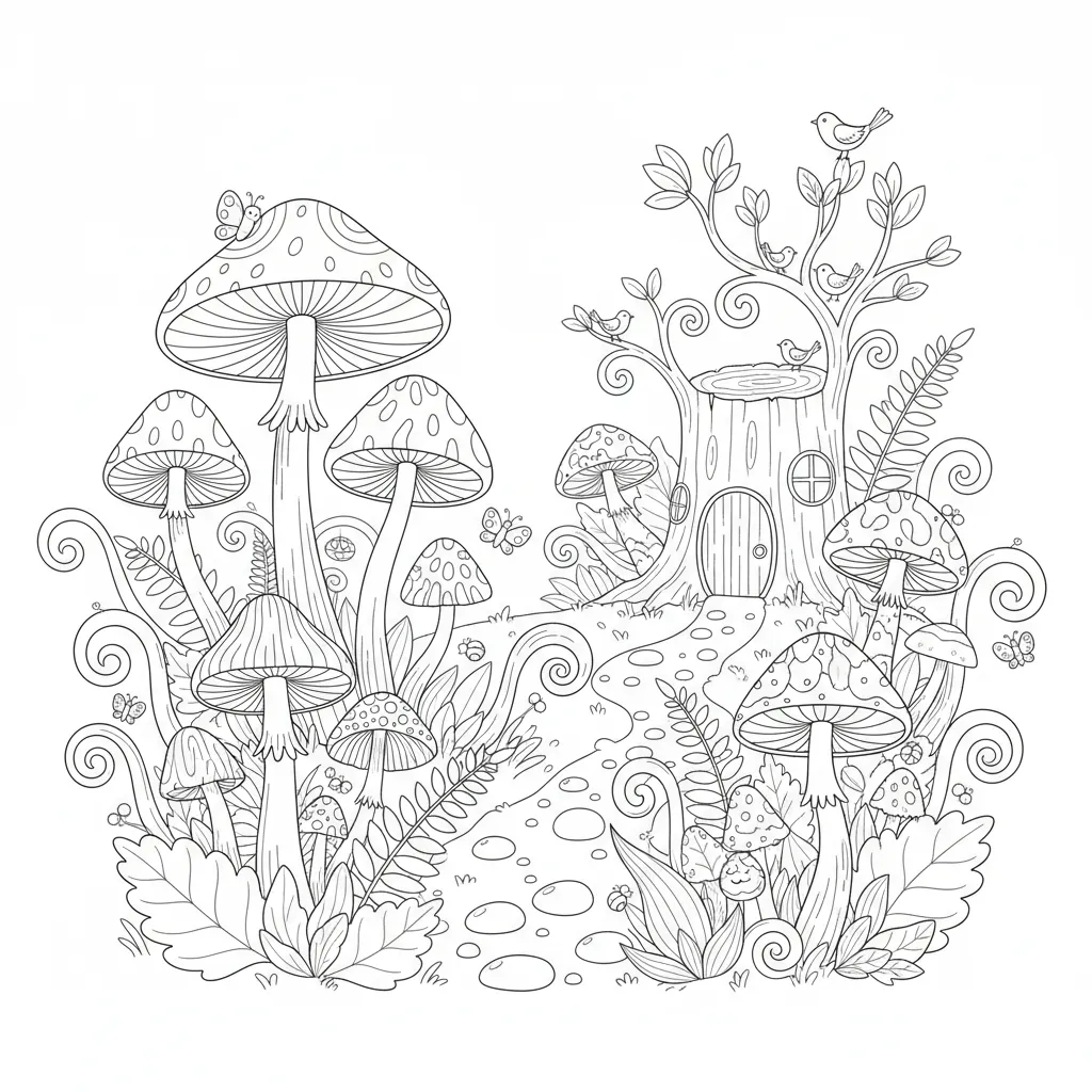 Mushroom Spot printable