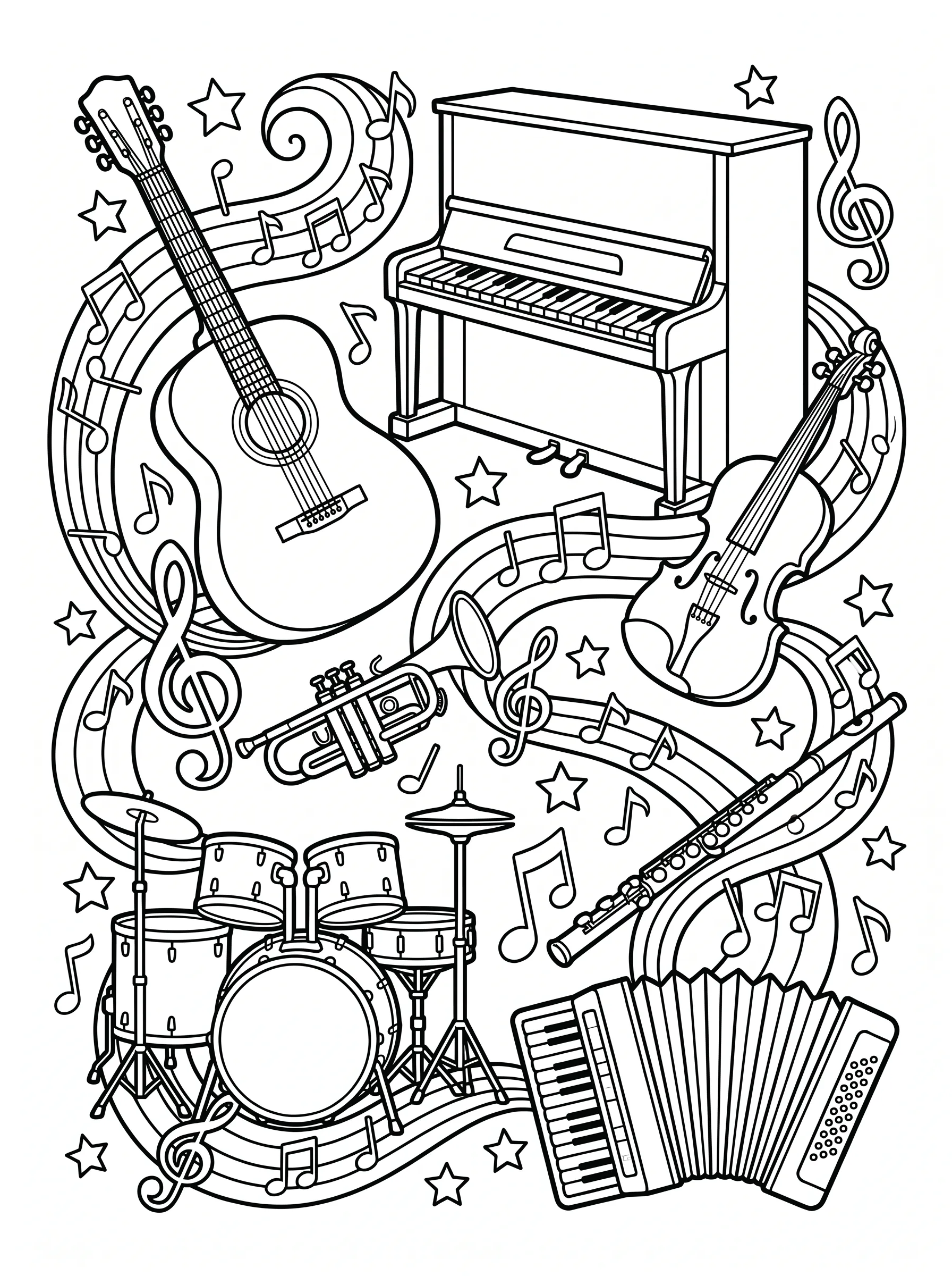 Music Instruments printable