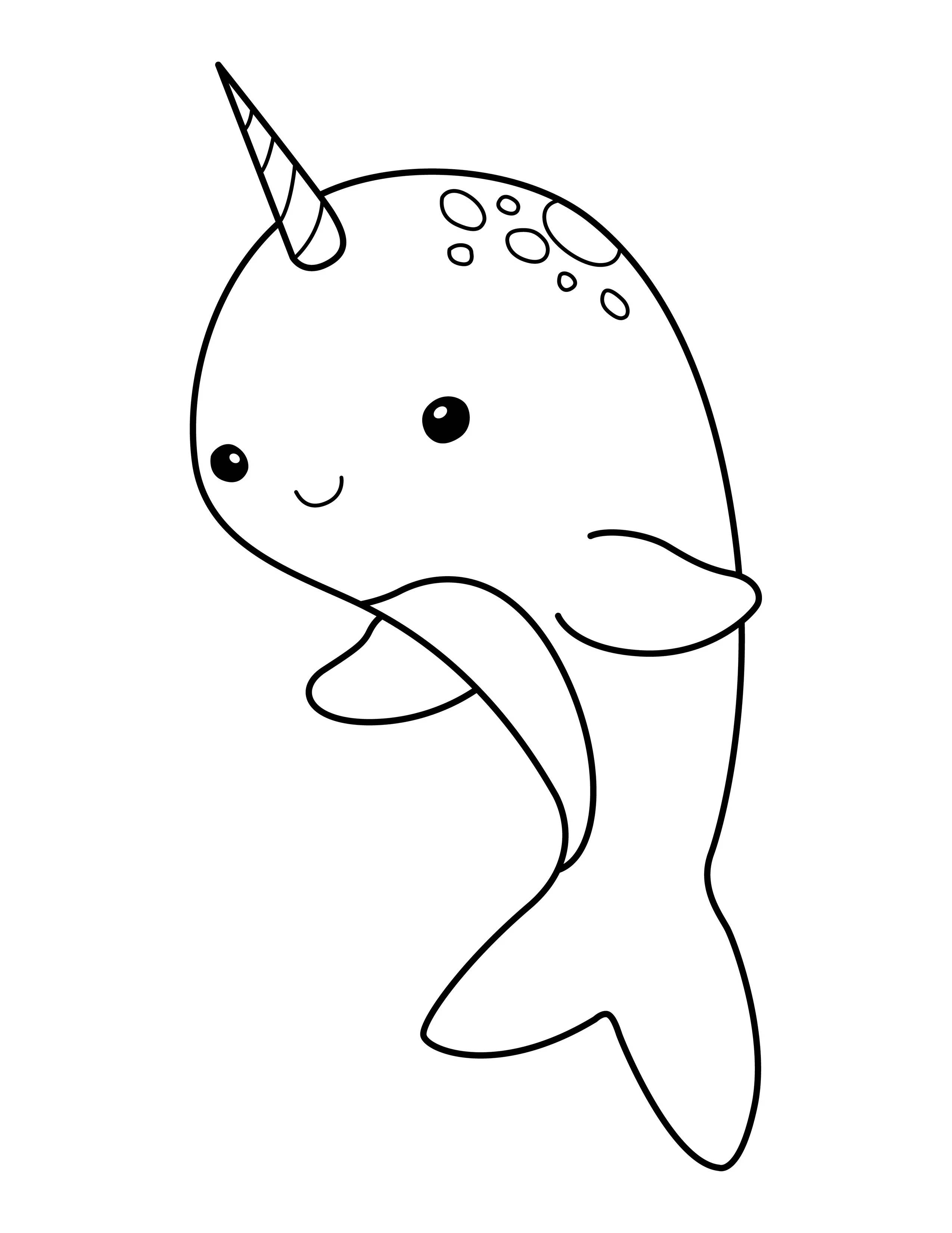 Narwhal printable