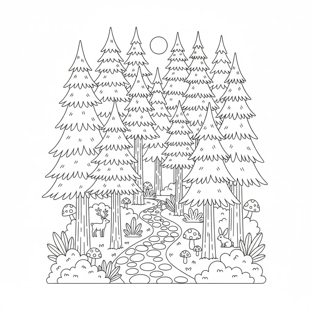 Pine Forest printable