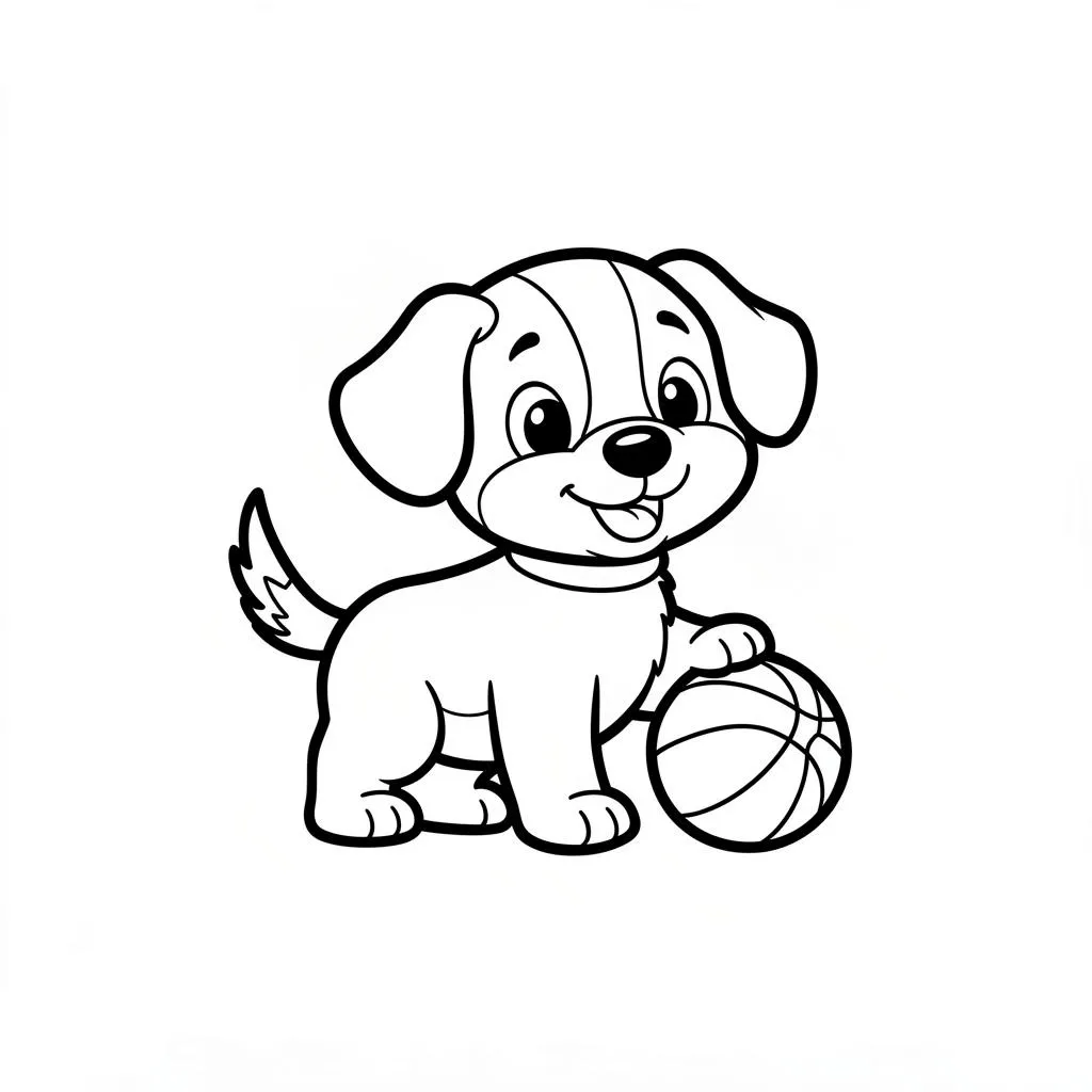 Playful Puppy printable