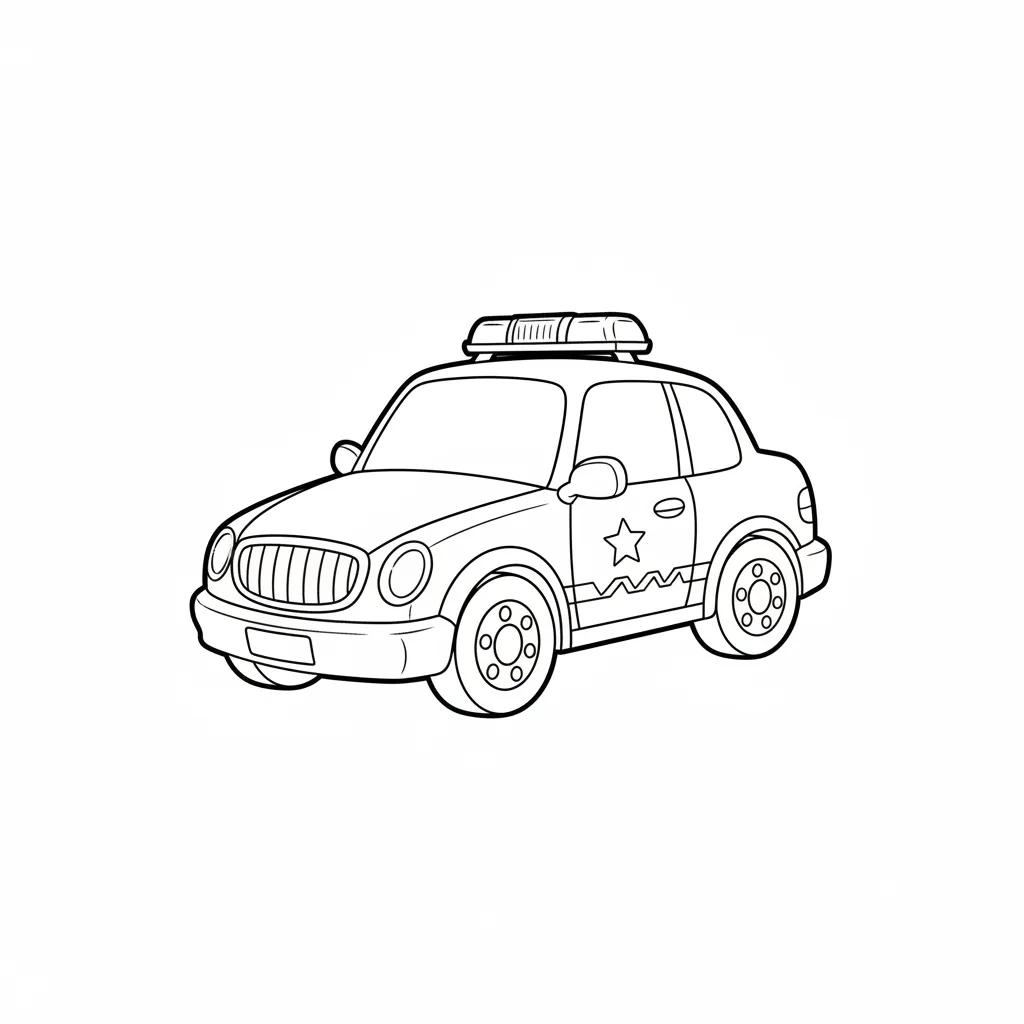 Police Car printable