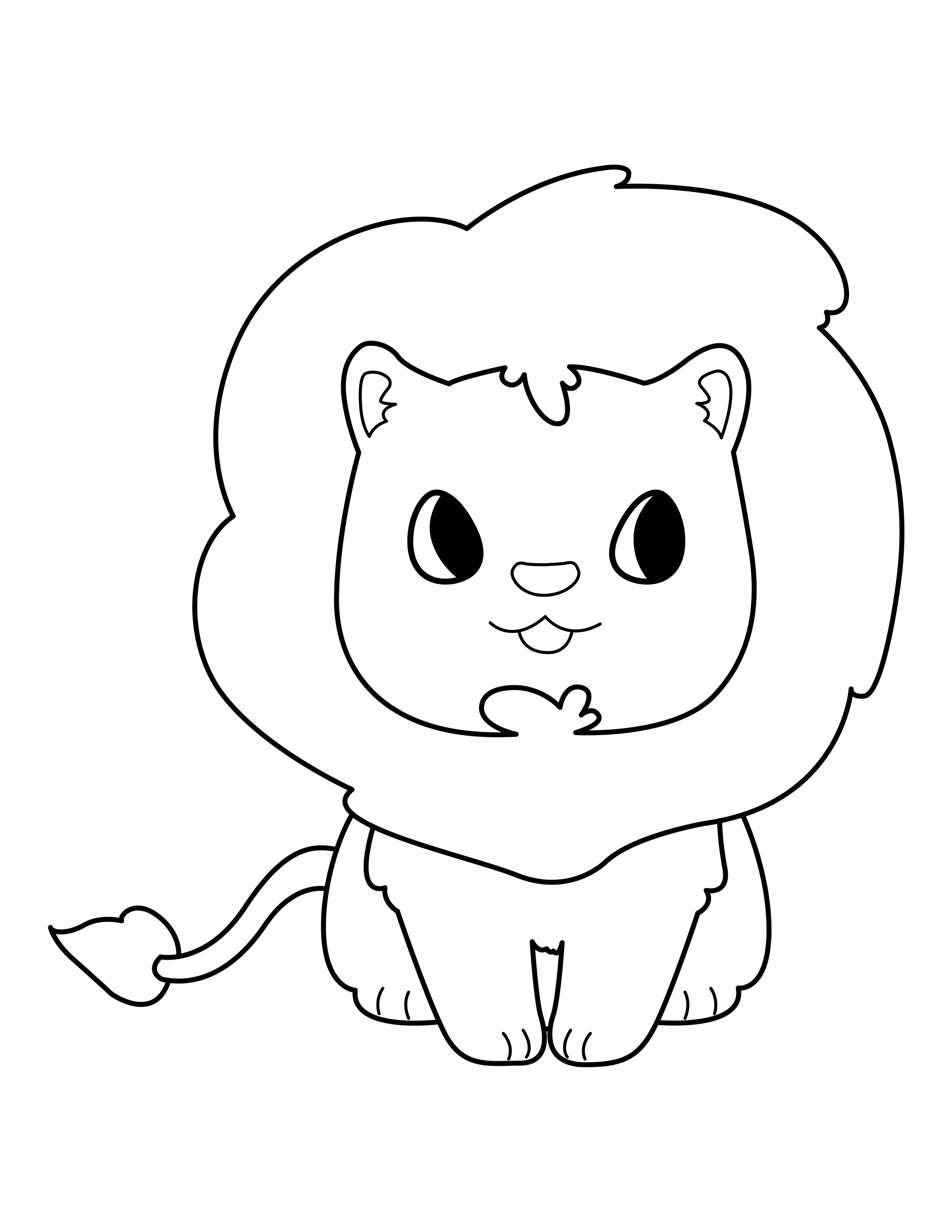 Lion printable