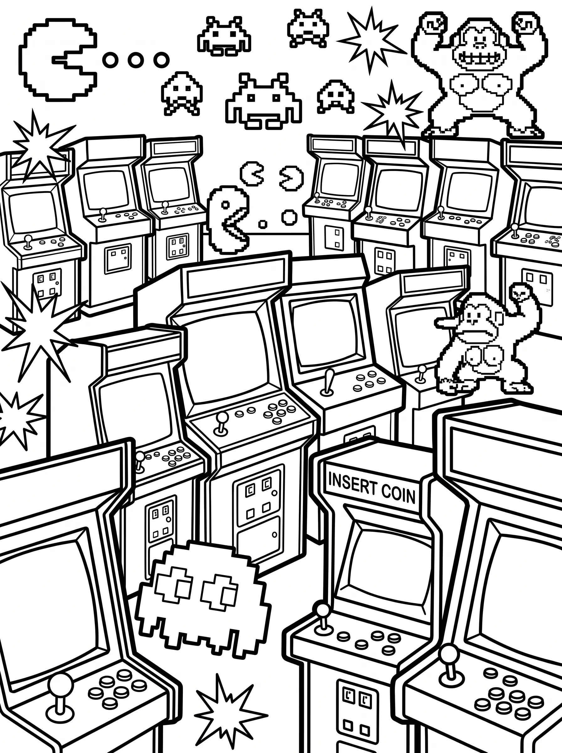 Retro Arcade printable