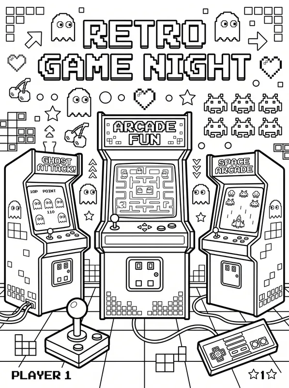 Retro Video Game printable