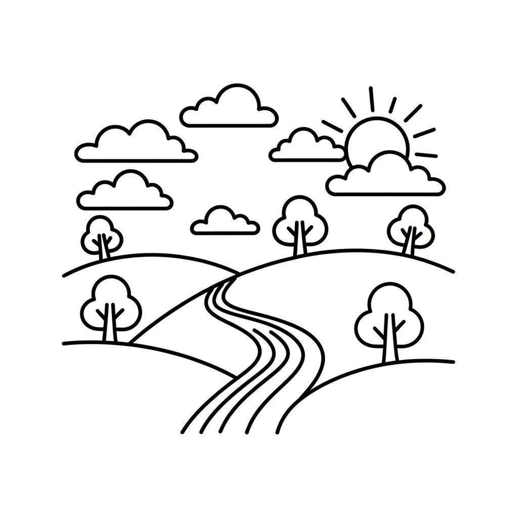 Rolling Hills printable