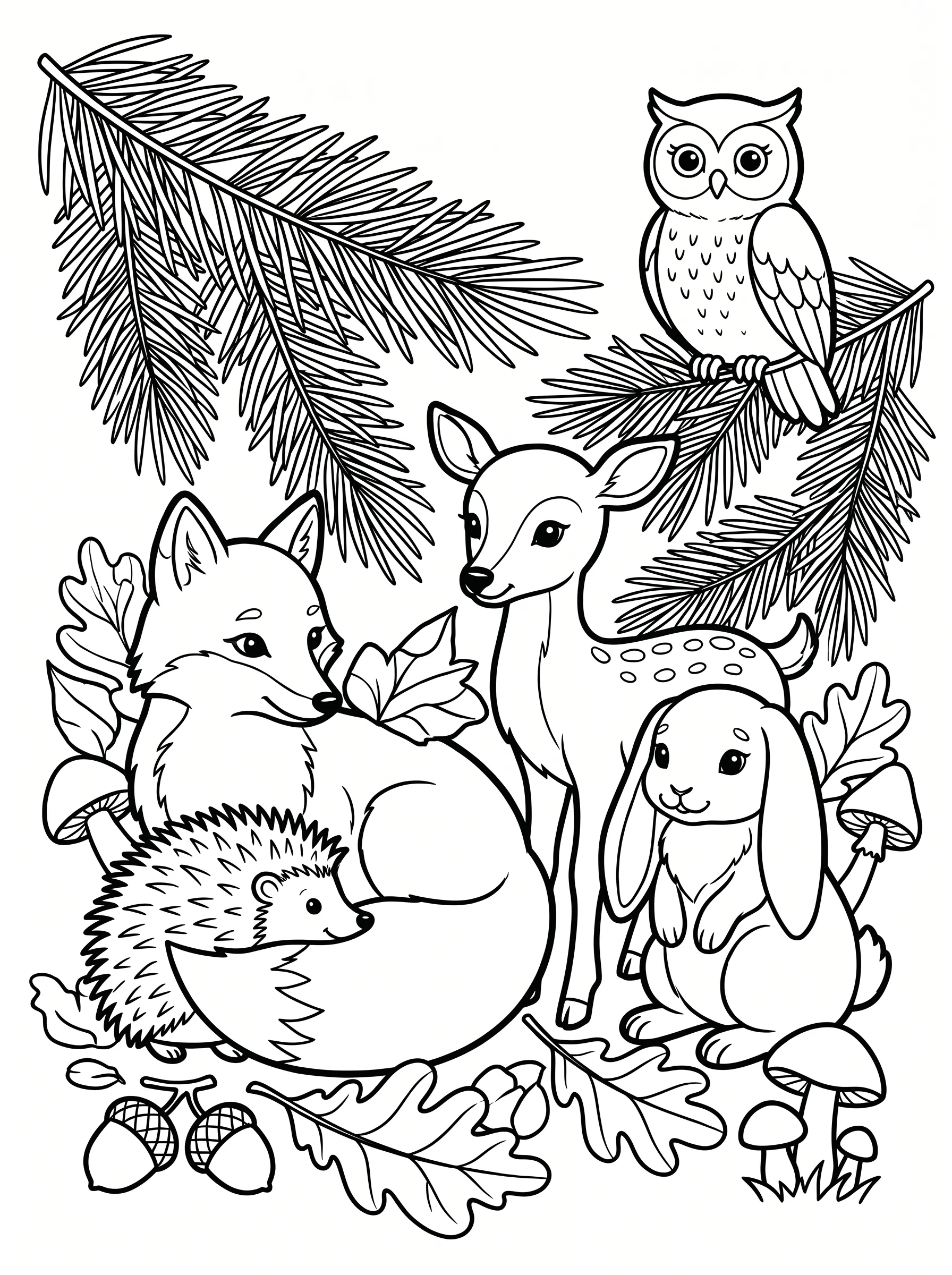 Rustic Forest Animals printable