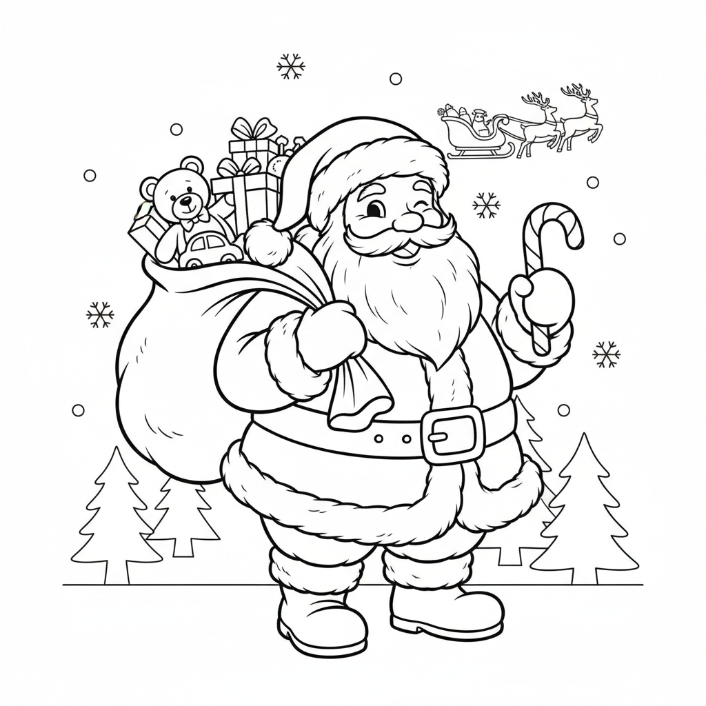 Santa Claus coloring page