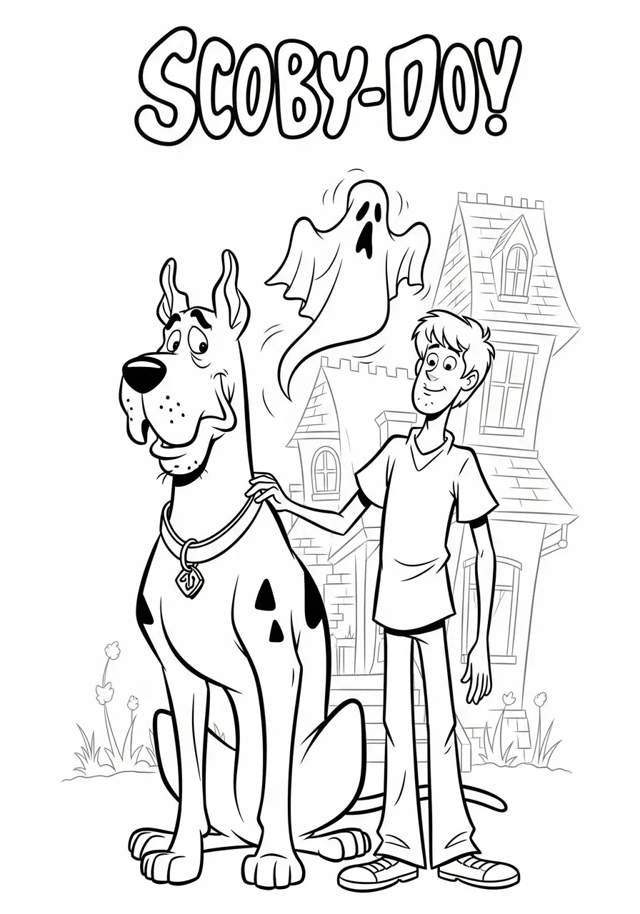 Scooby-Doo Coloring Page coloring page
