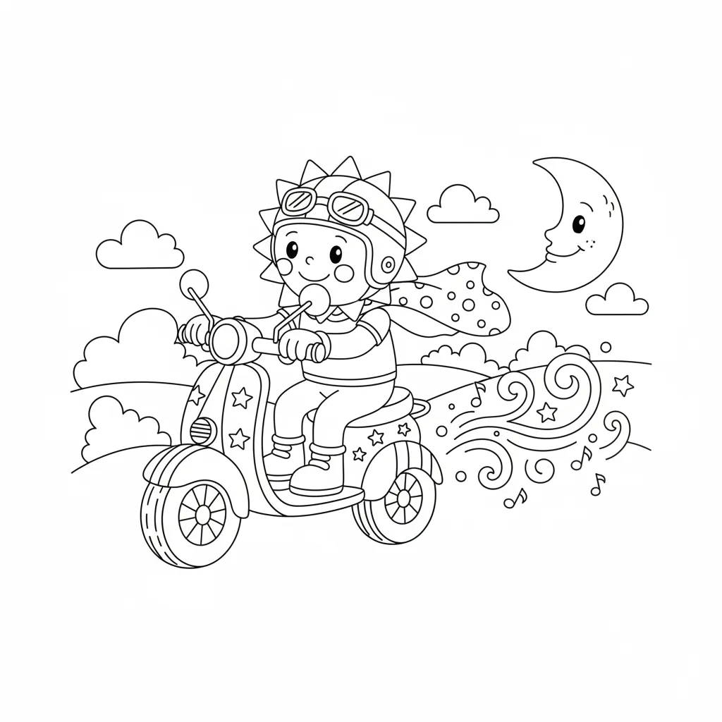 Scooter Fun printable