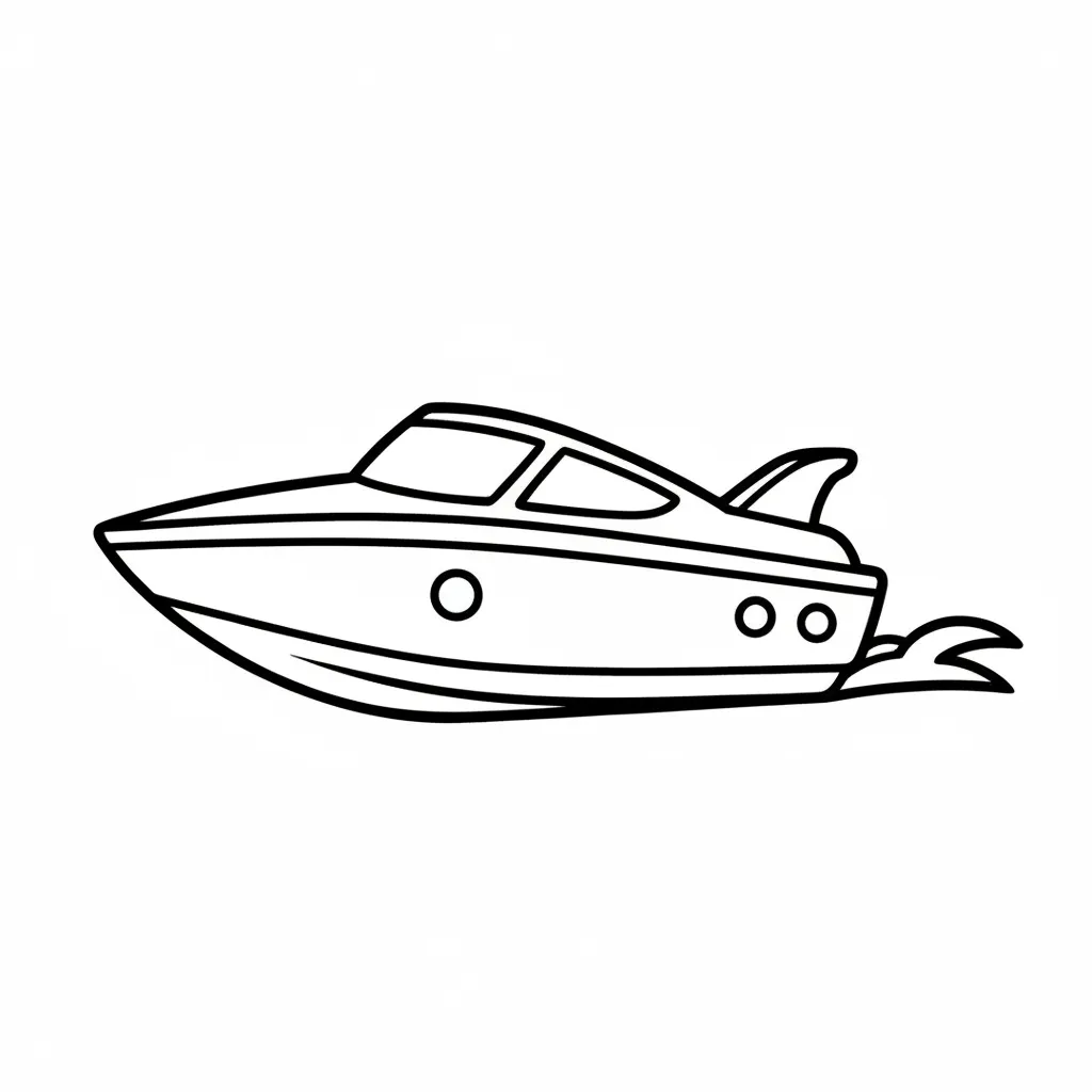 Speed Boat printable