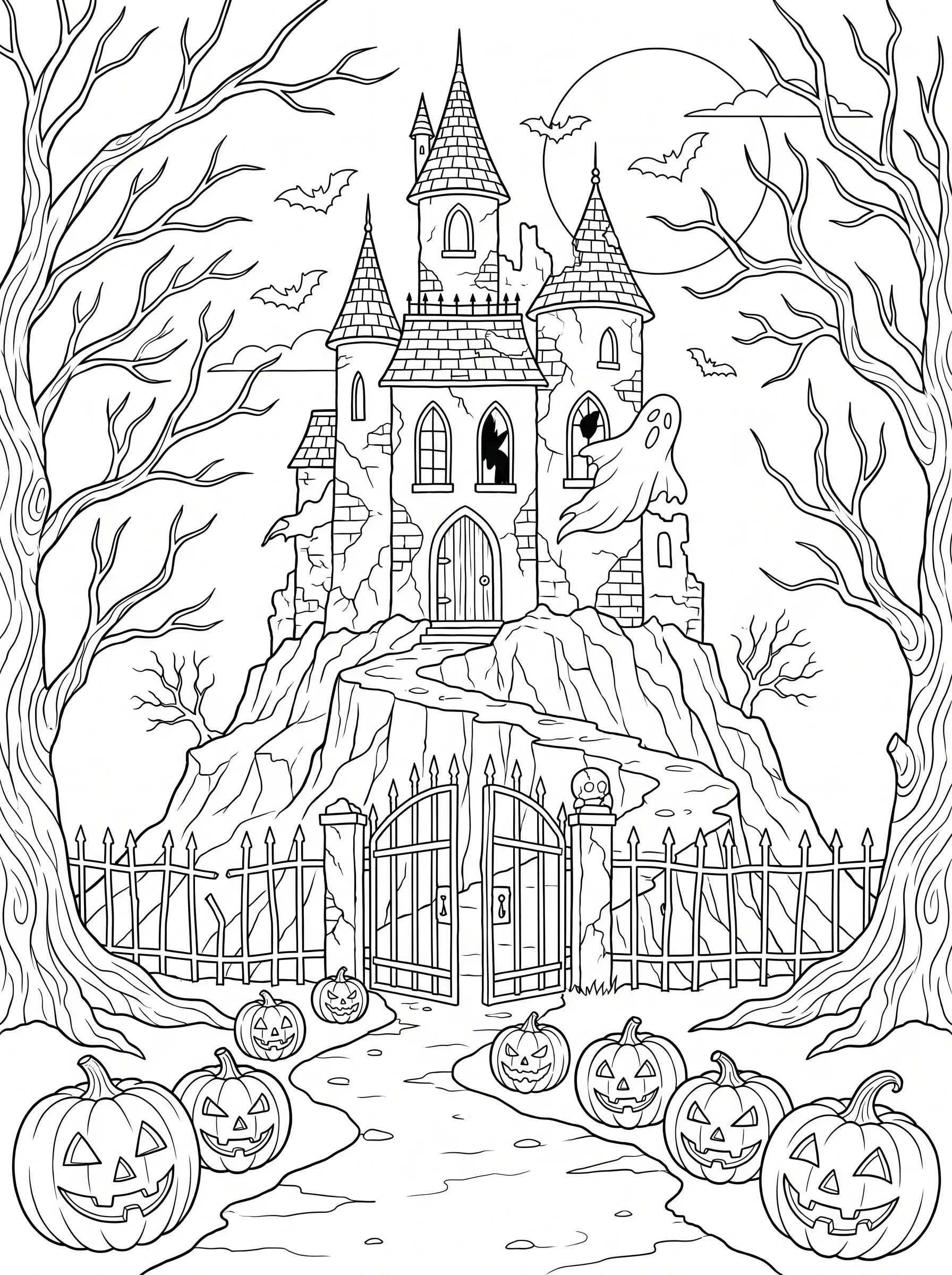 Spooky Castle Halloween printable