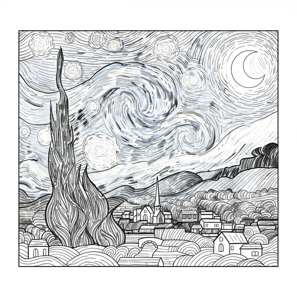 Starry Night printable