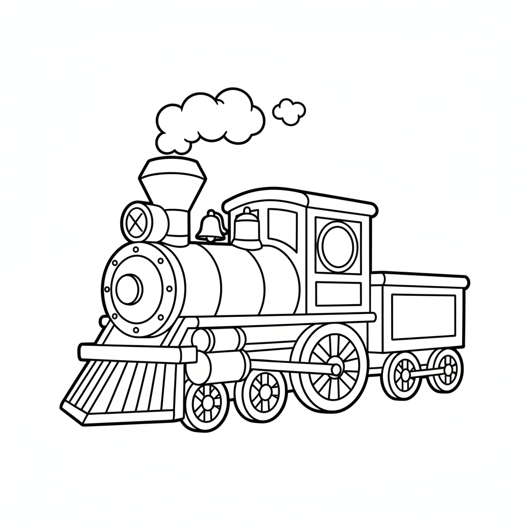 Steam Engine coloring page