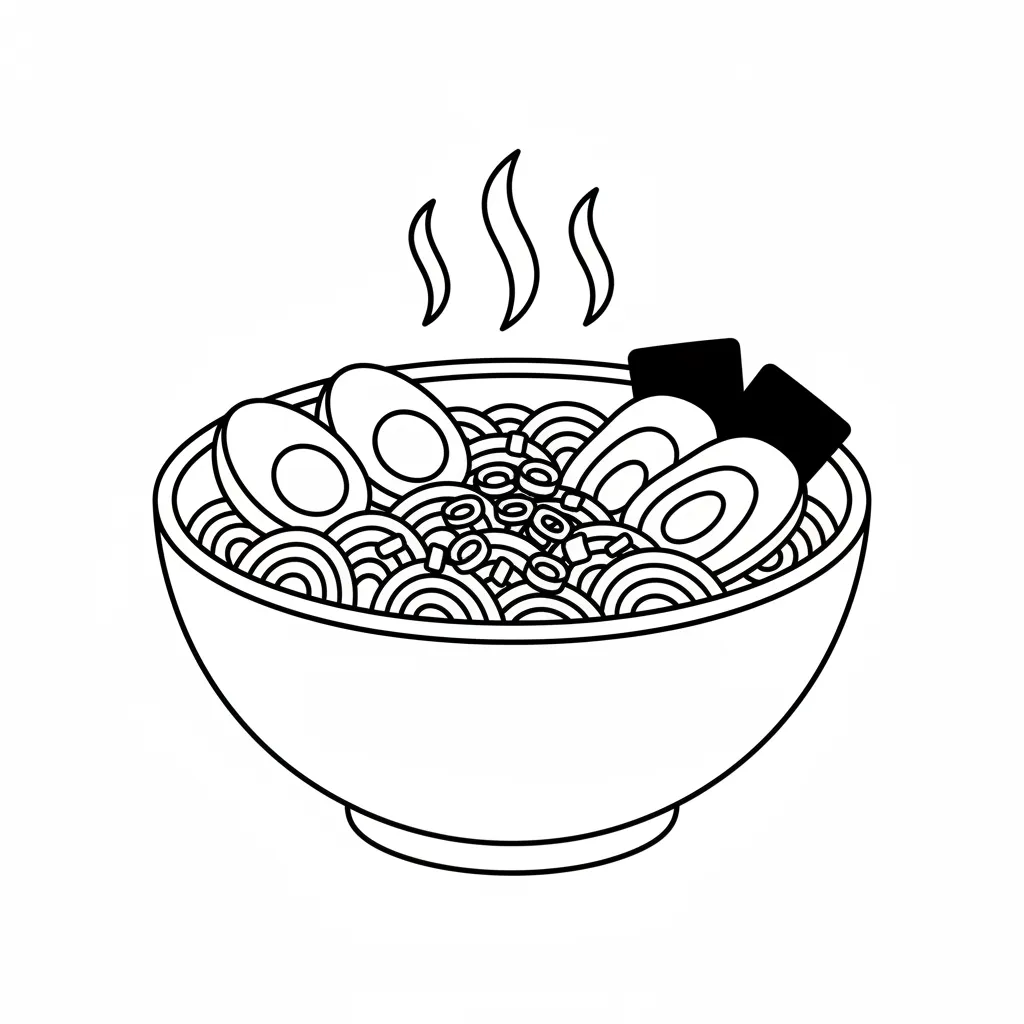 Steaming Ramen printable