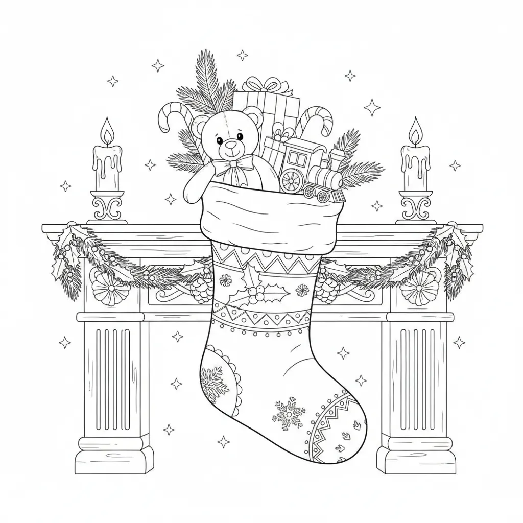 Stocking Hung printable