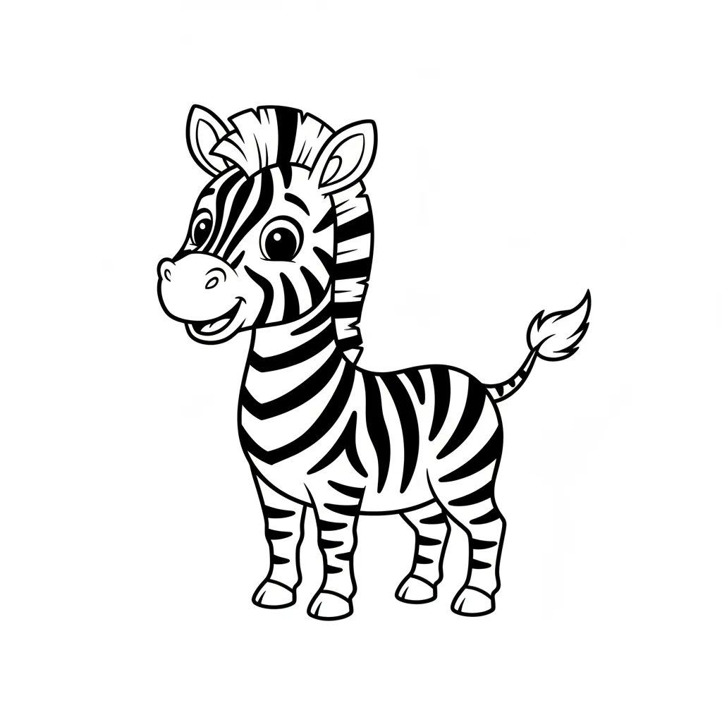 Striped Zebra printable