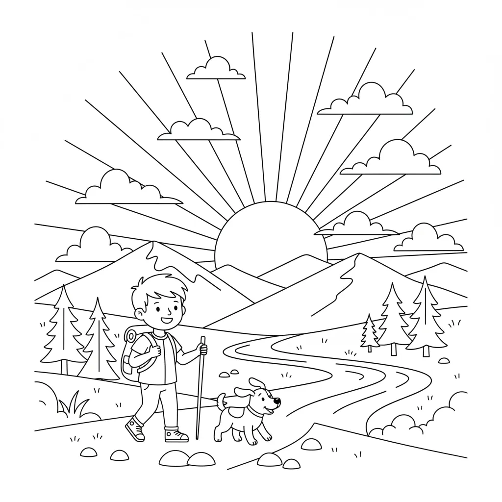 Sunset Hike printable