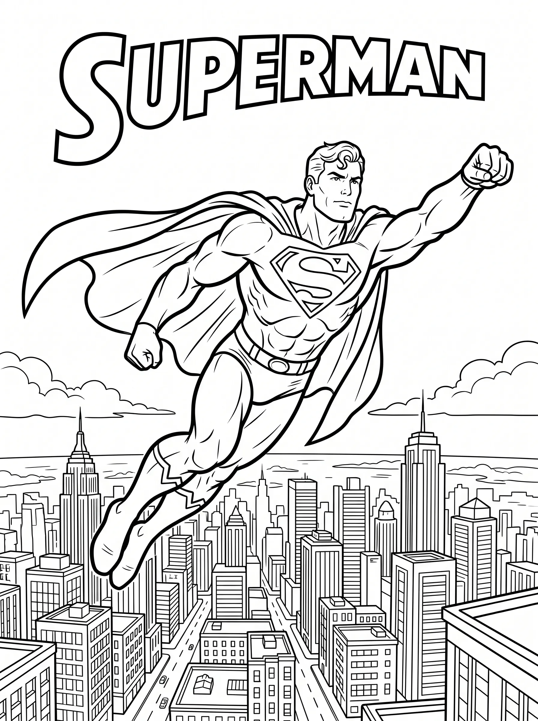 Superman Coloring Page coloring page
