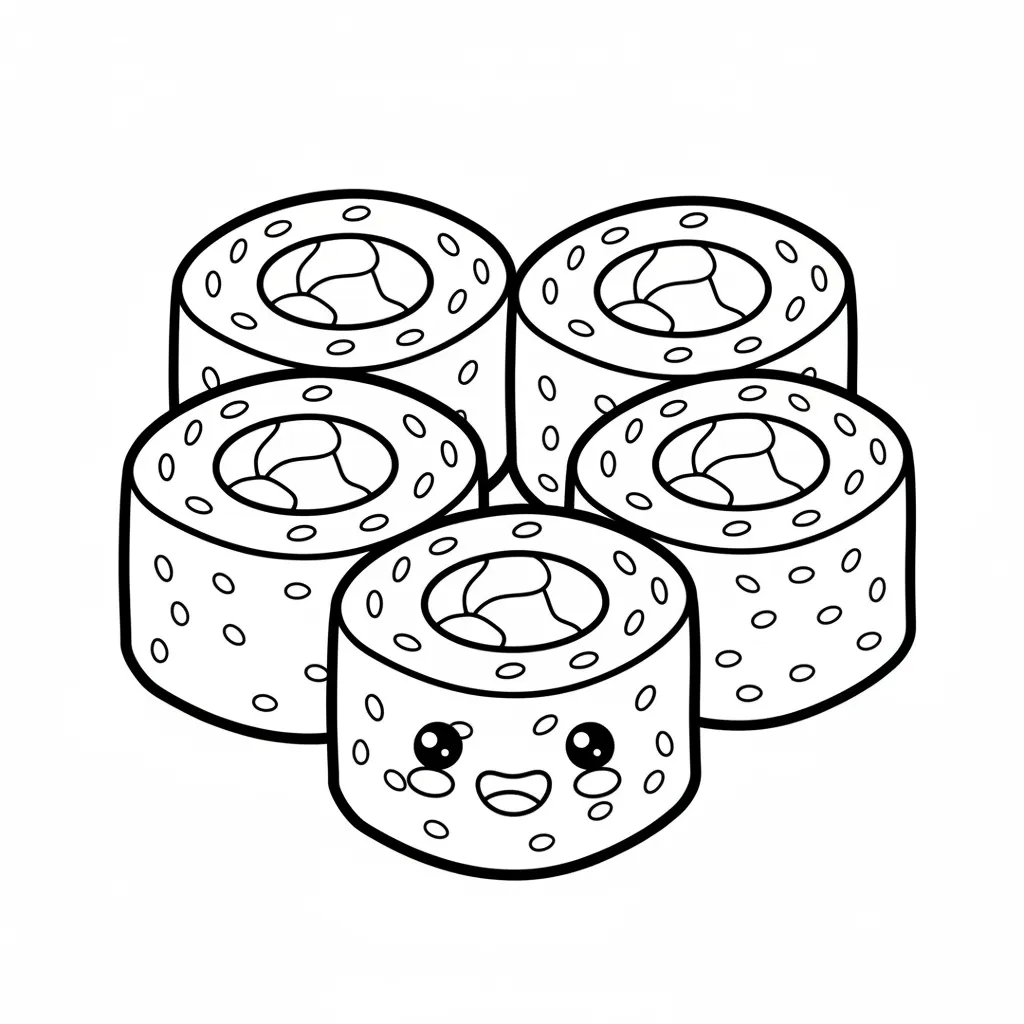 Sushi Roll printable