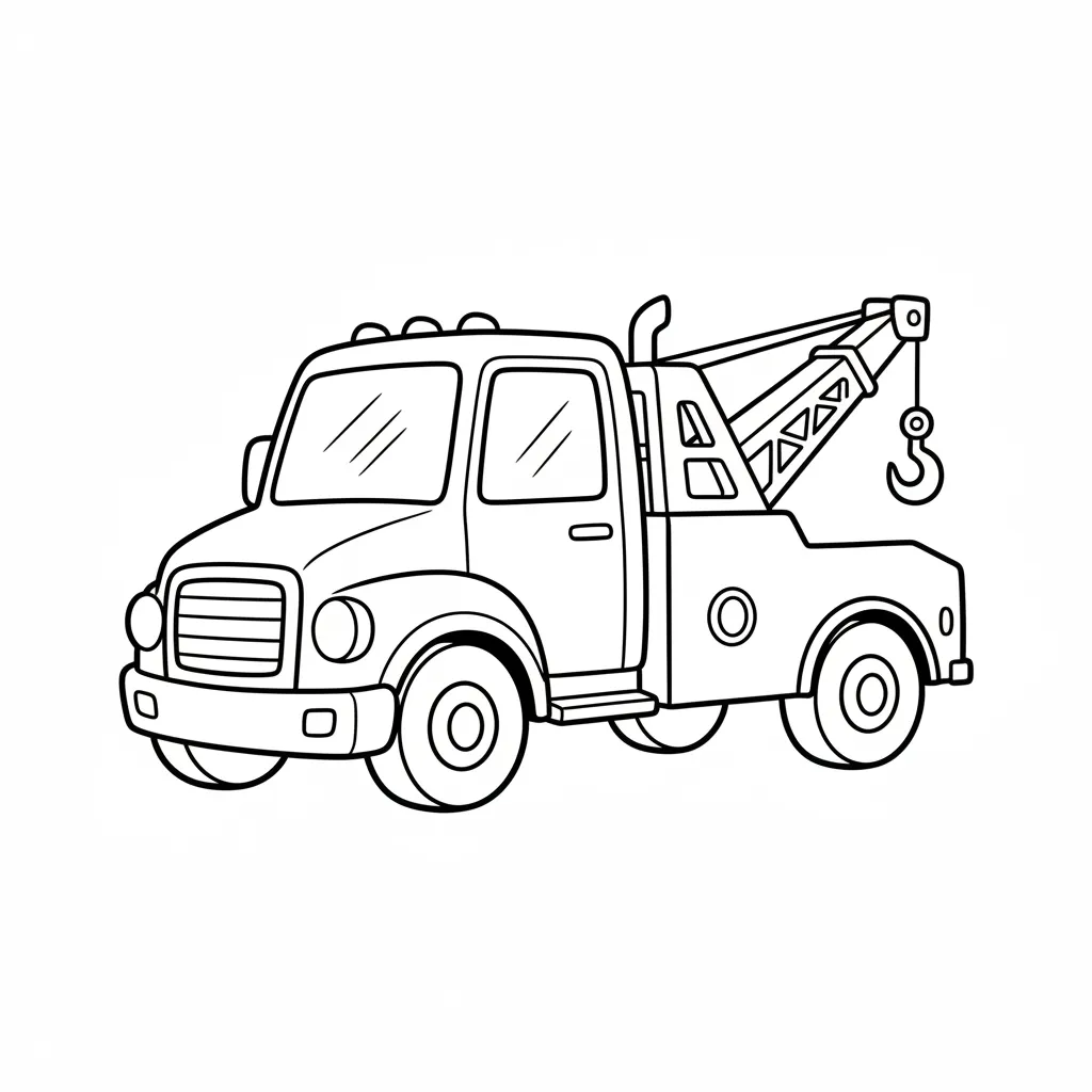 Tow Truck printable