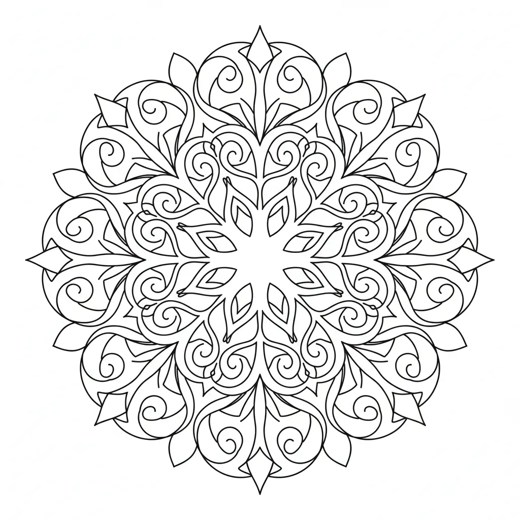 Tree Mandala printable